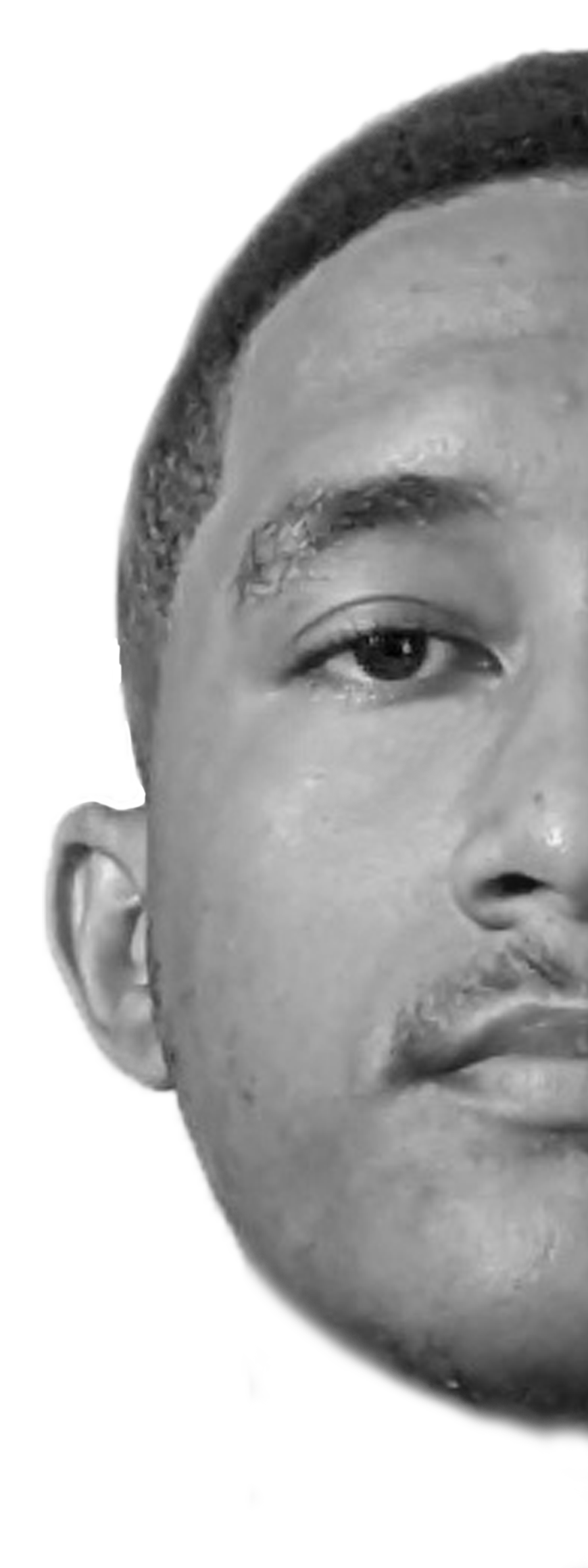 metade do rosto do Leonardo